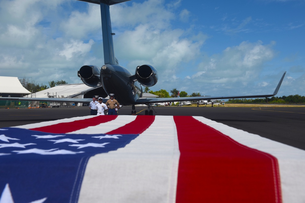 DPAA conducts repatriation ceremony in Tarawa