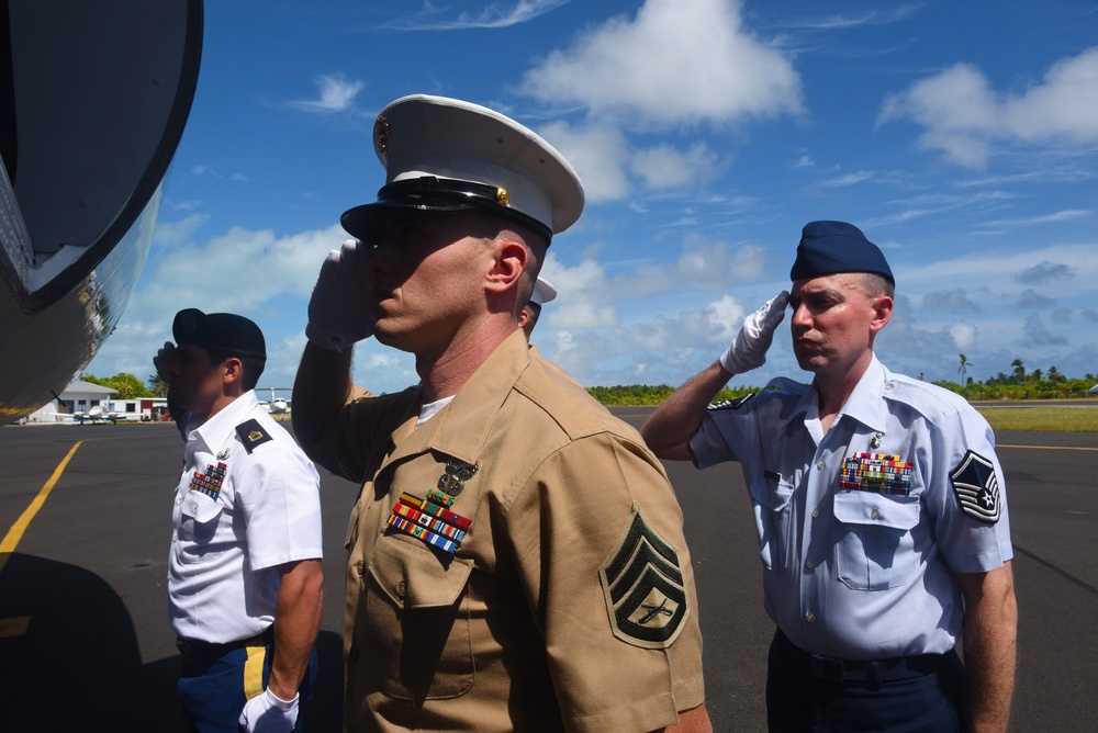 DPAA conducts repatriation ceremony in Tarawa