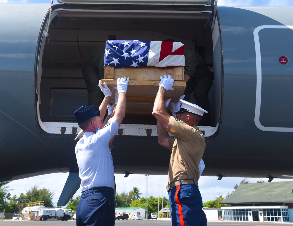 DPAA conducts repatriation ceremony in Tarawa