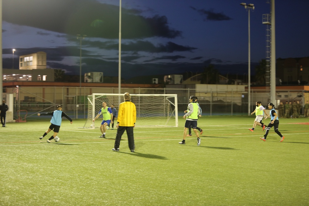 SPMAGTF defeats Spanish in a close soccer game