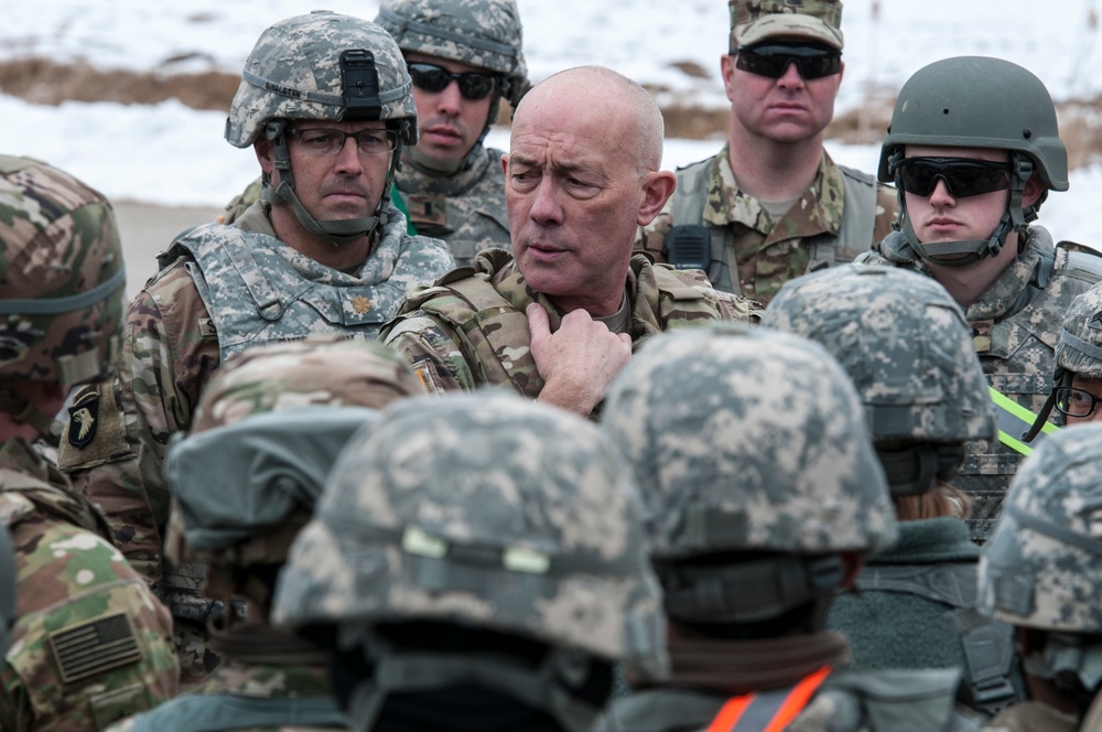 LTG Luckey observes training at Fort McCoy