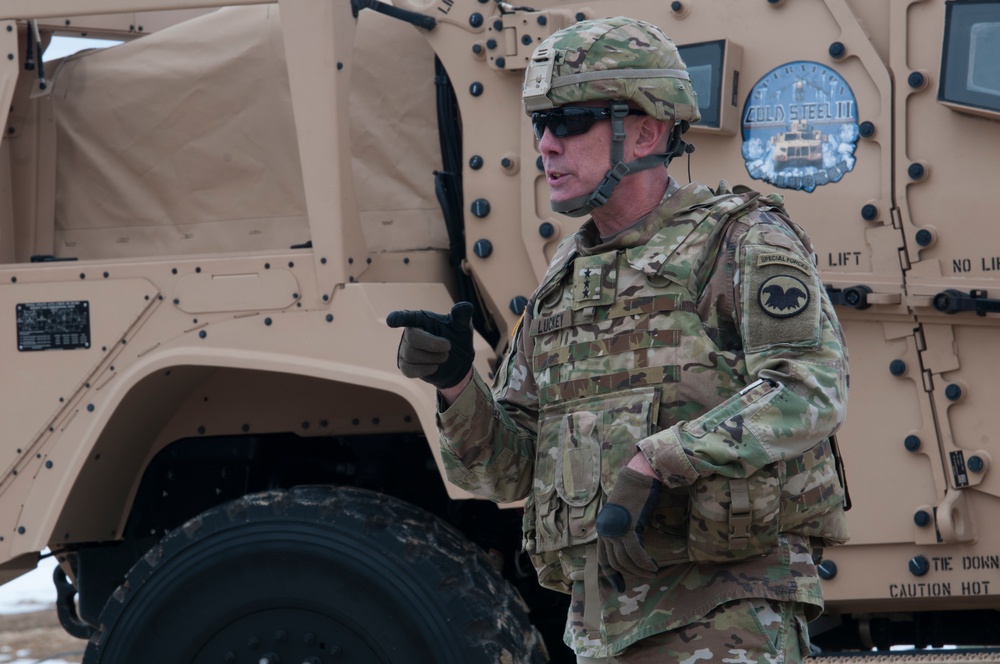 LTG Luckey observes training at Fort McCoy