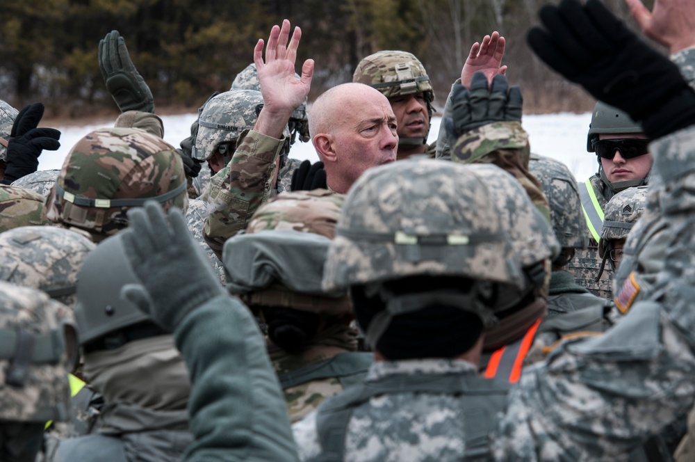 LTG Luckey observes training at Fort McCoy