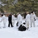 Cold-Weather Operations Course Class 18-06 students build Arctic tents during training at Fort McCoy