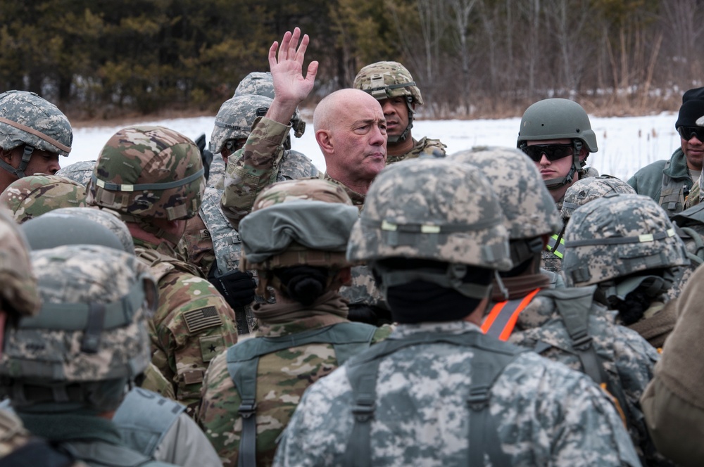 LTG Luckey observes training at Fort McCoy