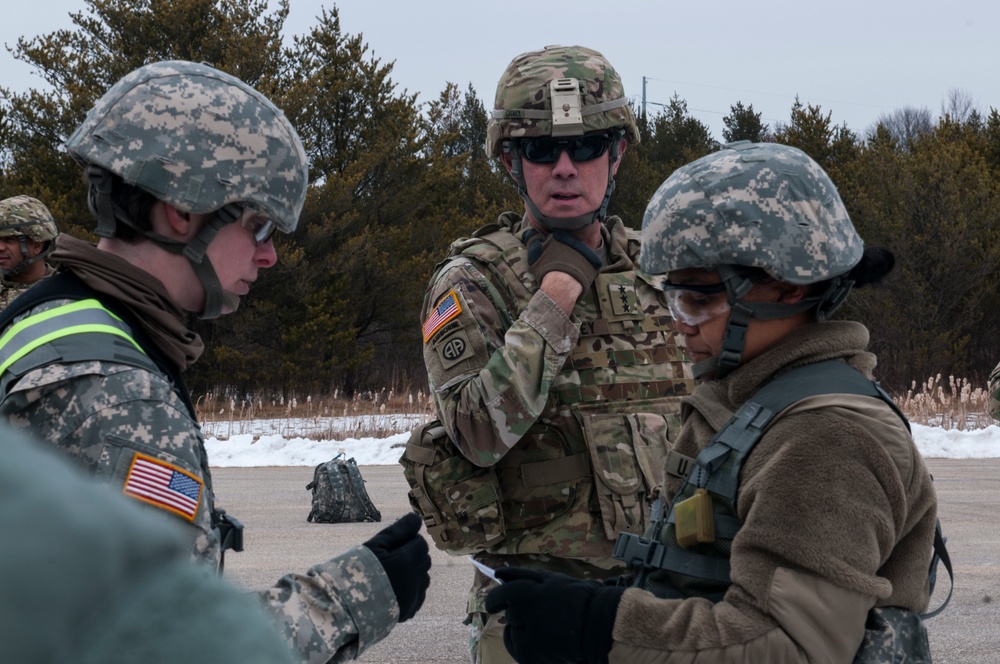 LTG Luckey observes training at Fort McCoy