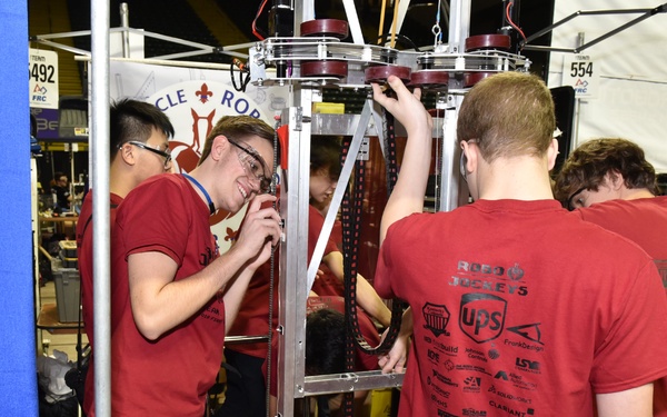 Participants in robotics regional competition 'Power Up'