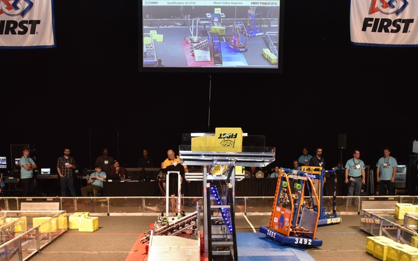 Participants in robotics regional competition 'Power Up'