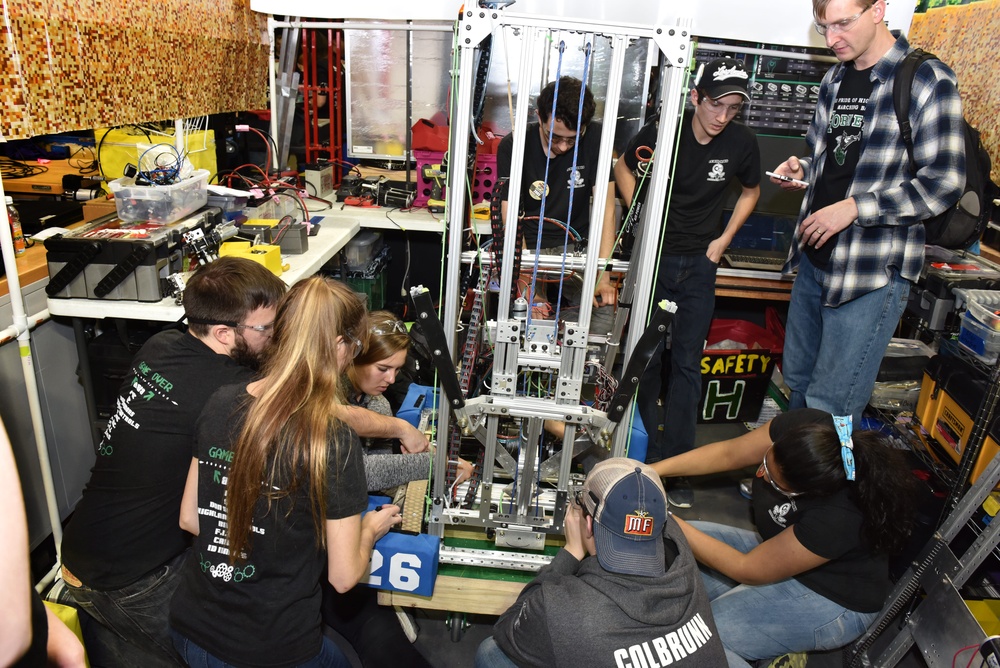 Participants in robotics regional competition 'Power Up'