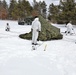 Cold-Weather Operations Course Class 18-06 students build Arctic tents during training at Fort McCoy