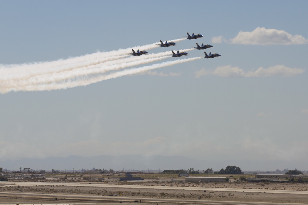 U.S. Navy Blue Angels Fly Over MCAS Yuma