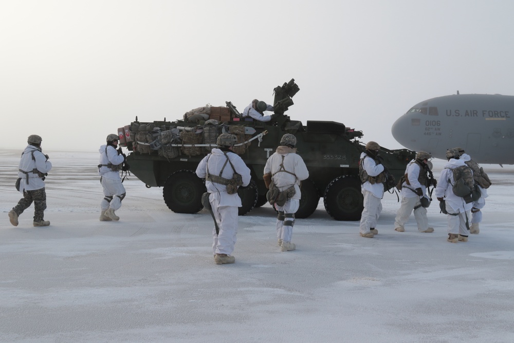 Strykers deploy North of the Arctic Circle