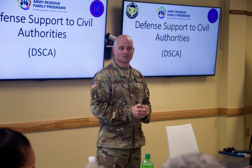 Pacific Reserve Families train for crisis and readiness management at 9th MSC