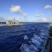 United states ships Antietam, Mustin and Curtis Wilbure participate in a ship formation exercise during MultiSail 18