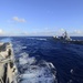 USS Mustin and JS Fuyuzuki engage in a ship formation during MultiSail 18