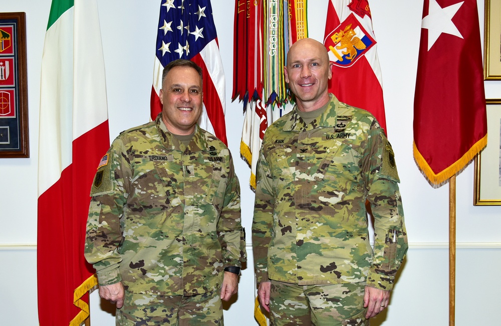 BG Gabriel Troiano visited Caserma Ederle, Vicenza, Italy