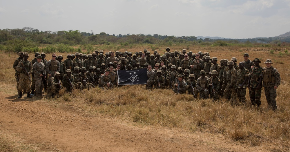SPMAGTF-CR-AF Marines Train UPDF Soldiers