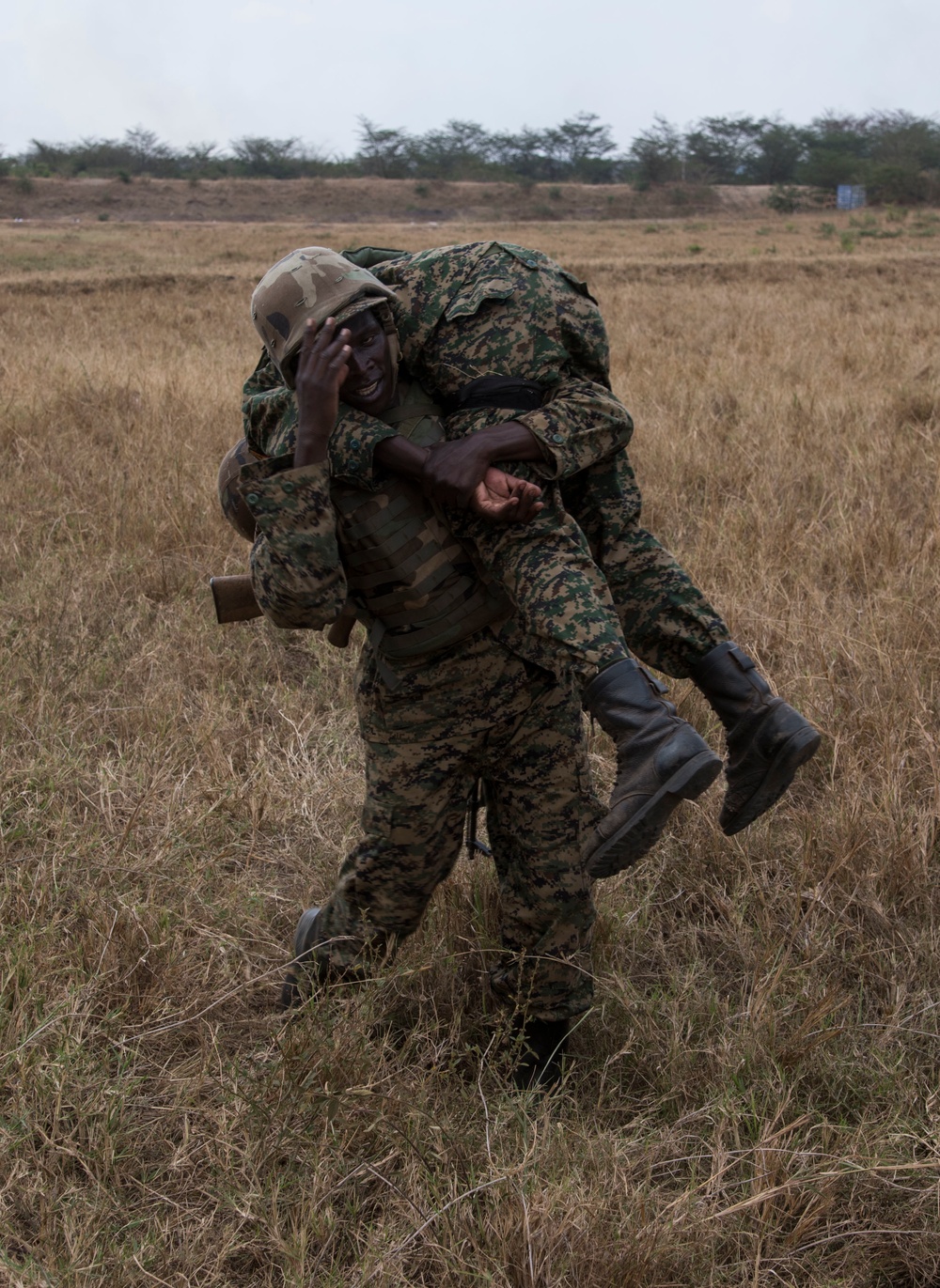 SPMAGTF-CR-AF Marines Train UPDF Soldiers