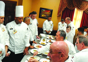 Working together -- culinary school partnership with civilian organization beneficial to military members