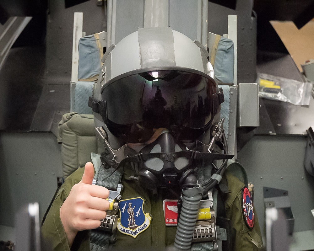 Andrew &quot;Gunner&quot; Jolly is 138th Fighter Wing's Newest Pilot for a Day