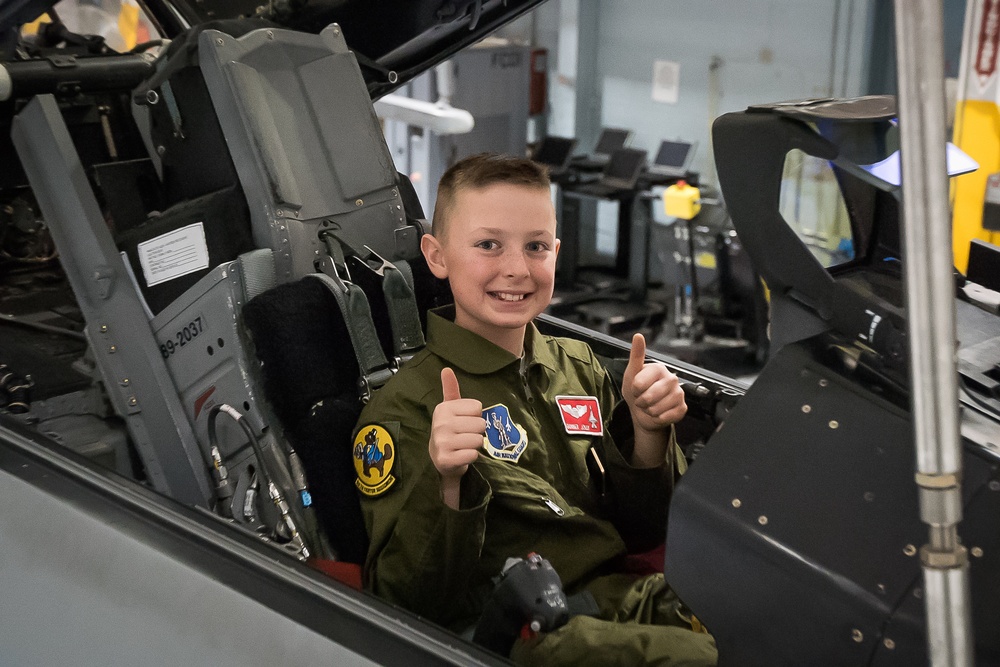 Andrew &quot;Gunner&quot; Jolly is 138th Fighter Wing's Newest Pilot for a Day