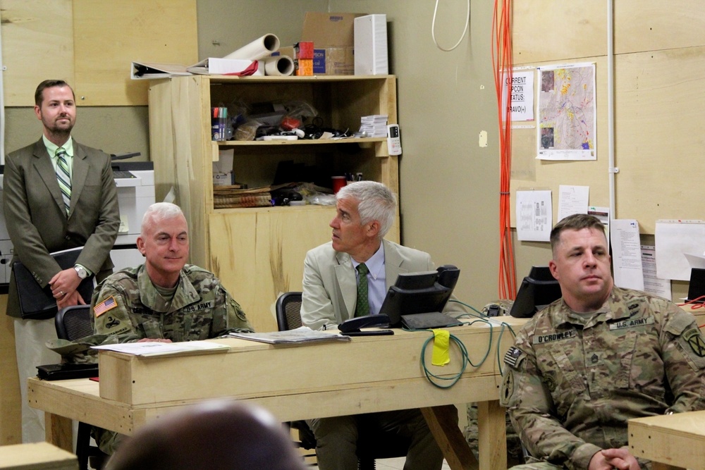 Ambassador and USARAF CG Visits learn how medical readiness exercises support humanitarian and civic assistance operations in Cameroon