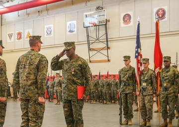 Sgt. Maj. Hebron to Sgt. Maj. Conrad Change of Command