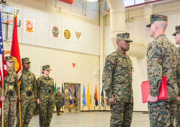 Sgt. Maj. Hebron to Sgt. Maj. Conrad Change of Command