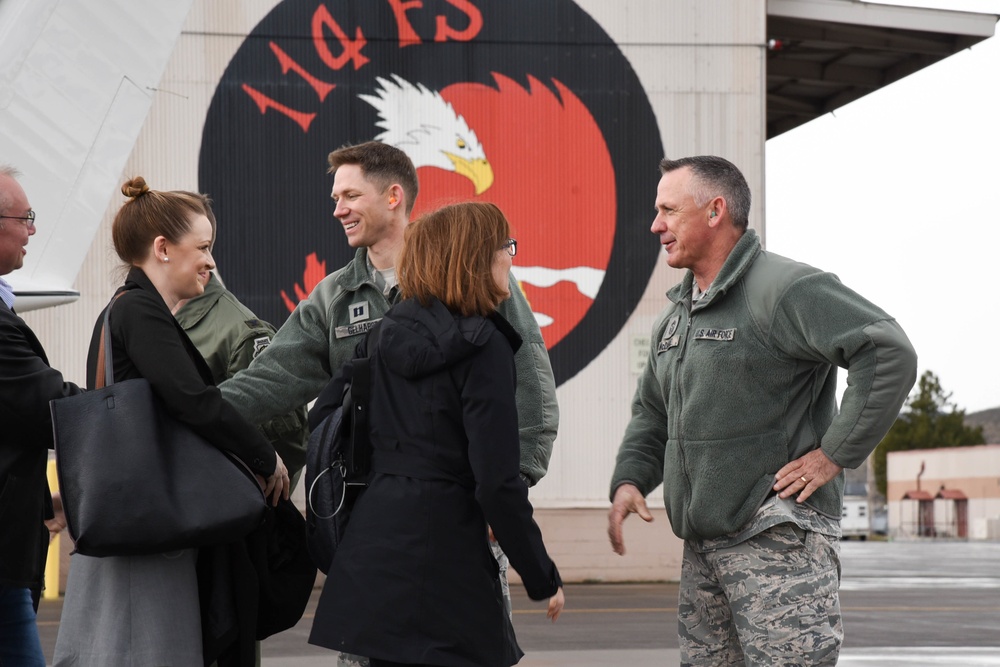 Oregon Governor Kate Brown visits Kingsley Field's 173rd Fighter WIng