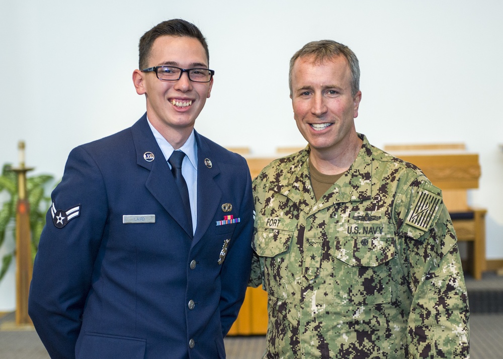Air Force Airman Receives Navy Firefighter of the Year Award