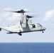 MV-22B Ospreys conduct flight operations on the USS Wasp