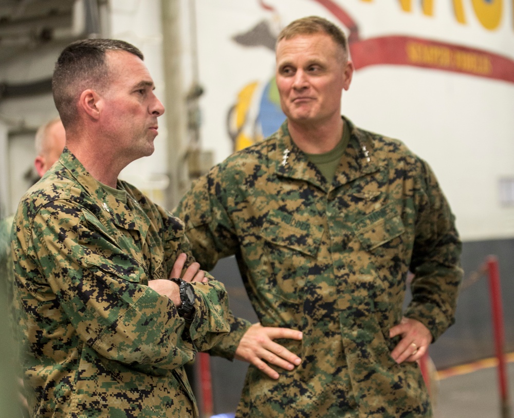 Deputy Commandant for Aviation visits USS Wasp