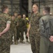 Lt. Gen. Steven R. Rudder presents VMGR-152 with the Chief of Naval Operations (CNO) Safety Award