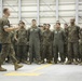 Lt. Gen. Steven R. Rudder presents VMGR-152 with the Chief of Naval Operations (CNO) Safety Award