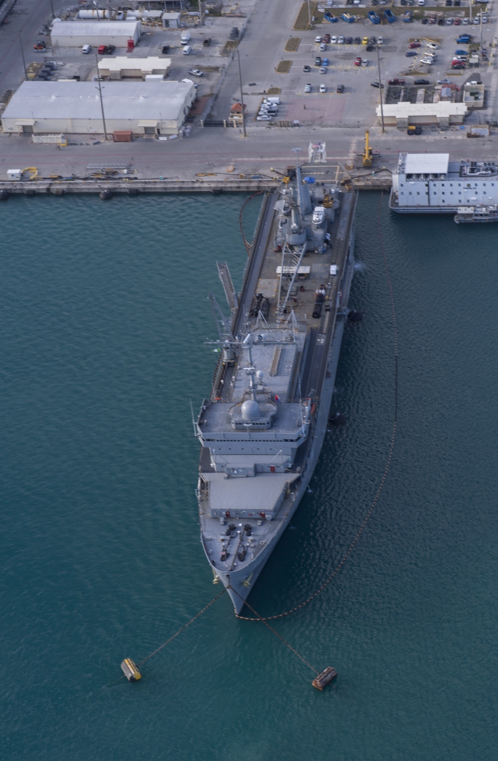 Aerials of USS Frank Cable