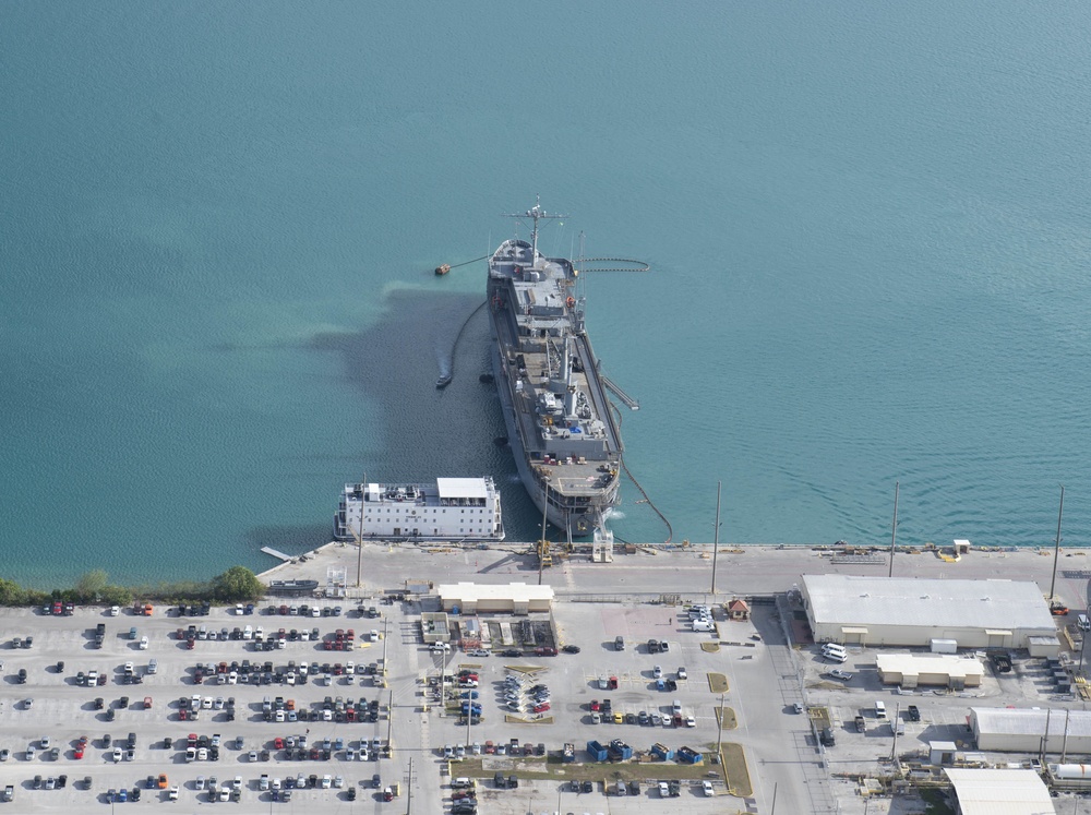 Aerials of USS Frank Cable