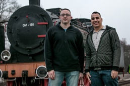Air Force Staff Sgt. Daniel Webb, Senior Airmen Angelo Flores