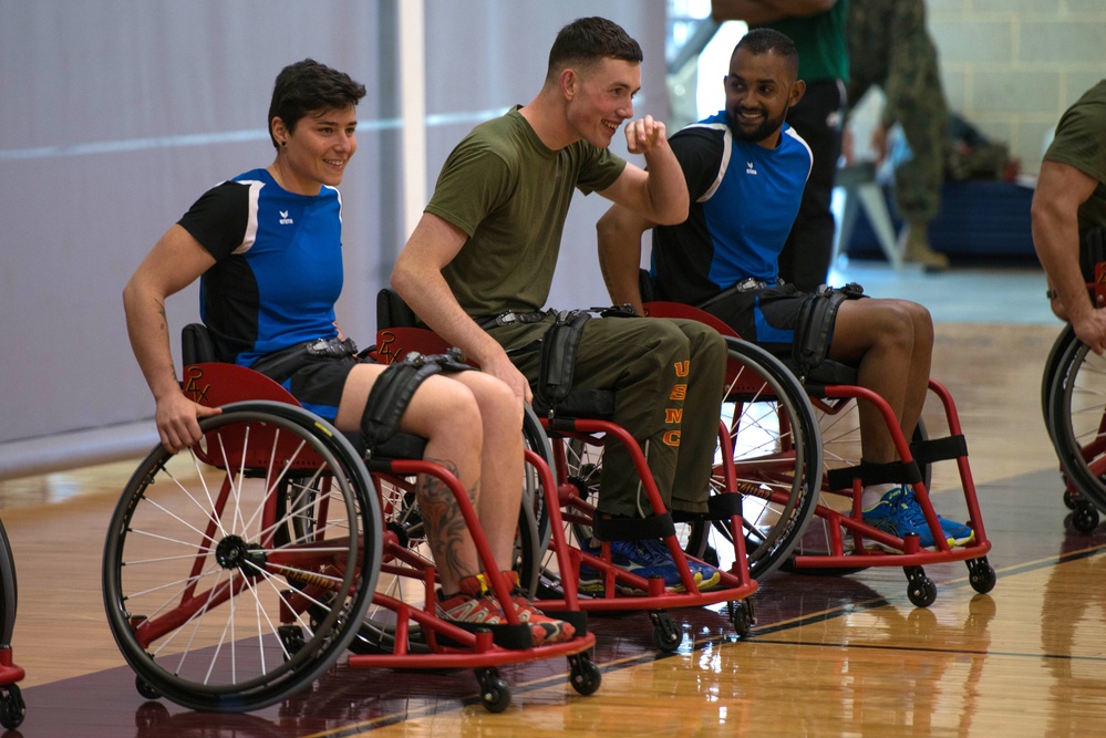 2018 Marine Corps Trials Wheelchair Basketball Practice