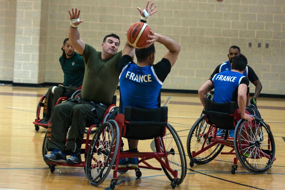 2018 Marine Corps Trials Wheelchair Basketball Practice