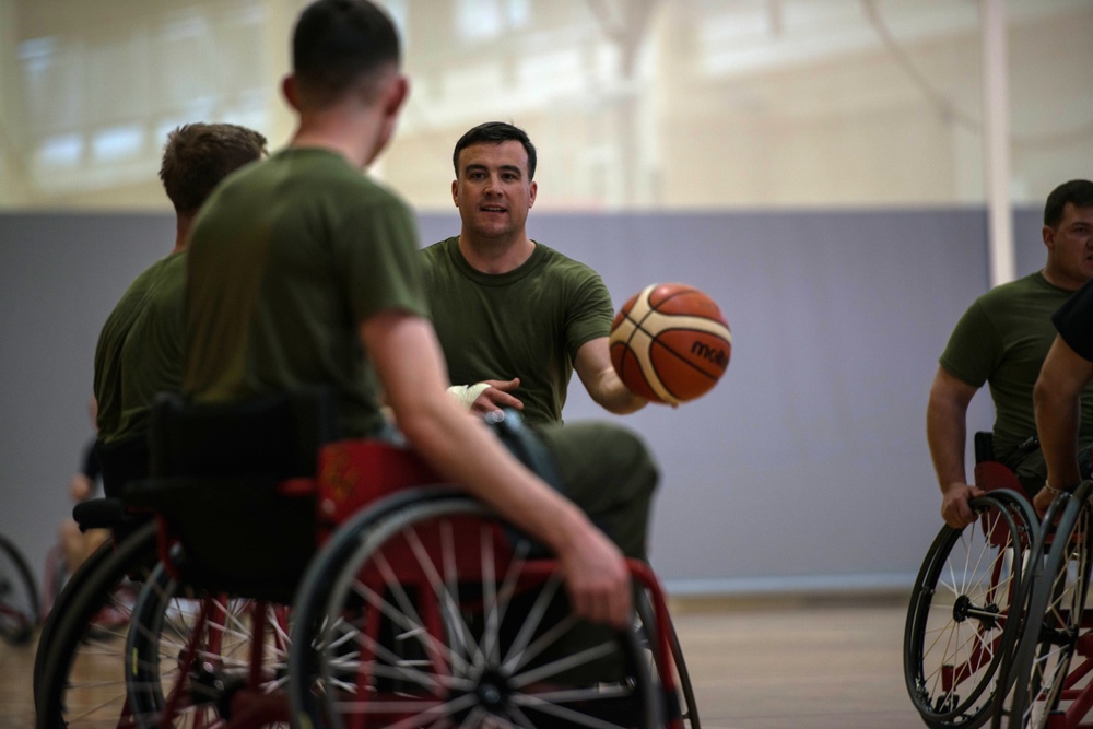 2018 Marine Corps Trials Wheelchair Basketball Practice