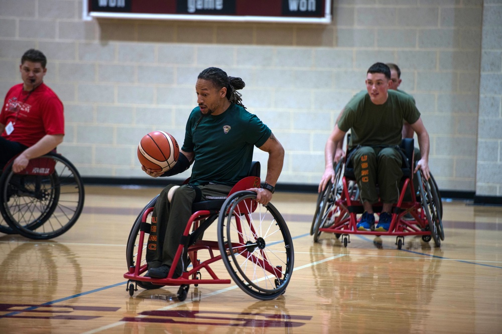 2018 Marine Corps Trials Wheelchair Basketball Practice