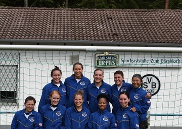 USAFE soccer team practices for AIRCOM Championship