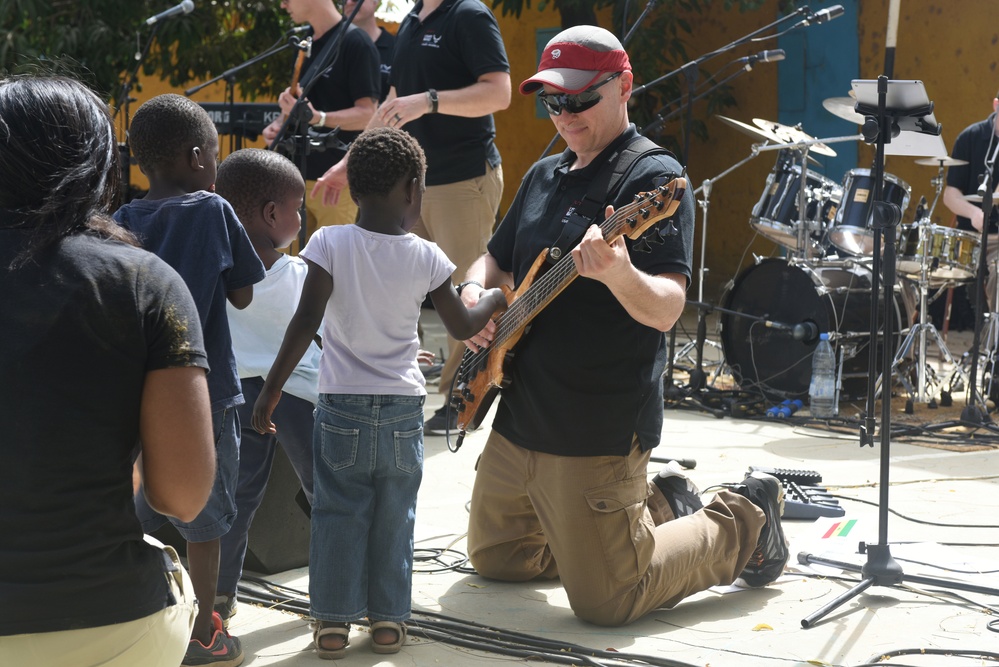 USAFE band performs at Senegalese children’s center
