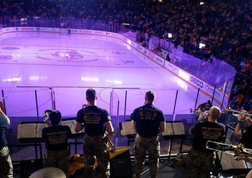 101st participates in Nashville Predators Military Salute Week
