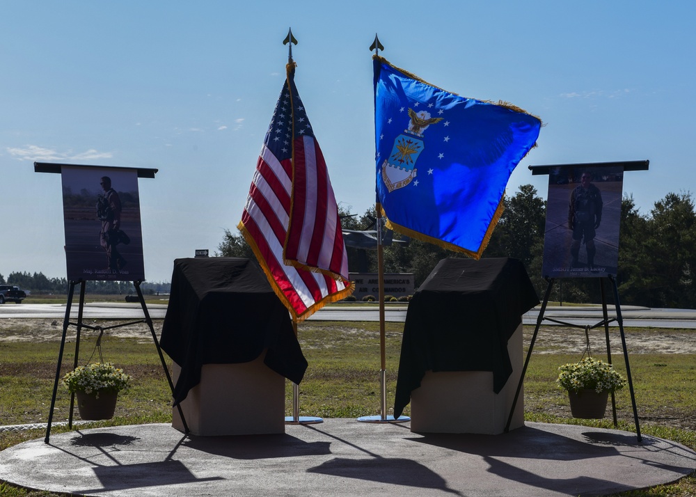 Voas-Lackey traffic circle memorial dedication