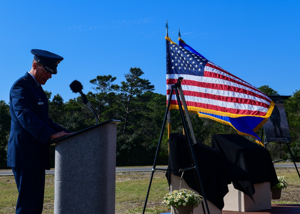 Voas-Lackey traffic circle memorial dedication