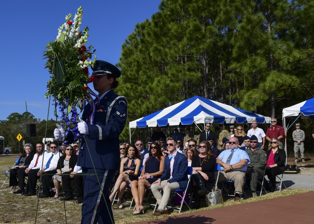 Voas-Lackey traffic circle memorial dedication