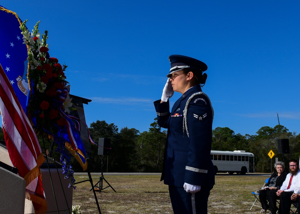 Voas-Lackey traffic circle memorial dedication