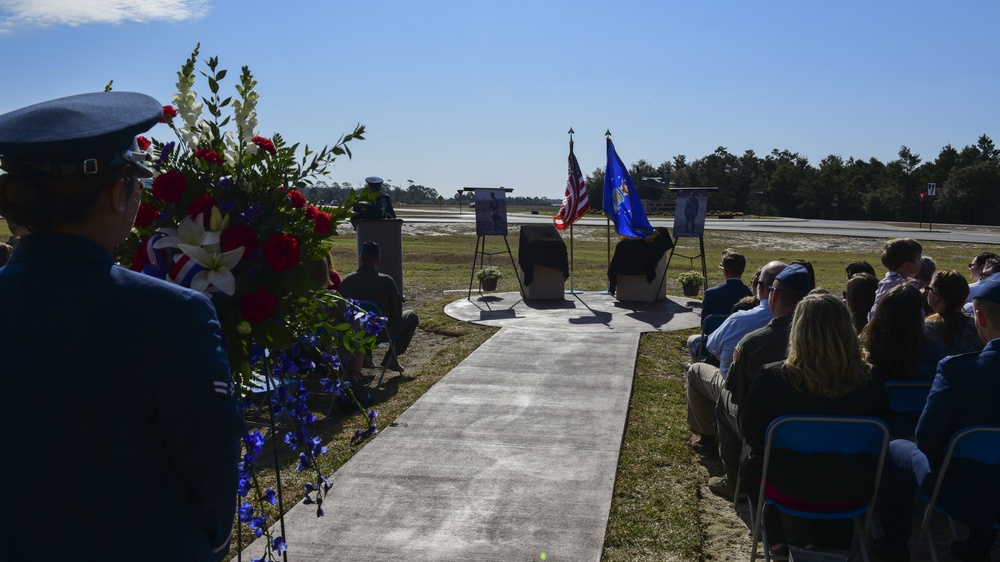 Voas-Lackey traffic circle memorial dedication