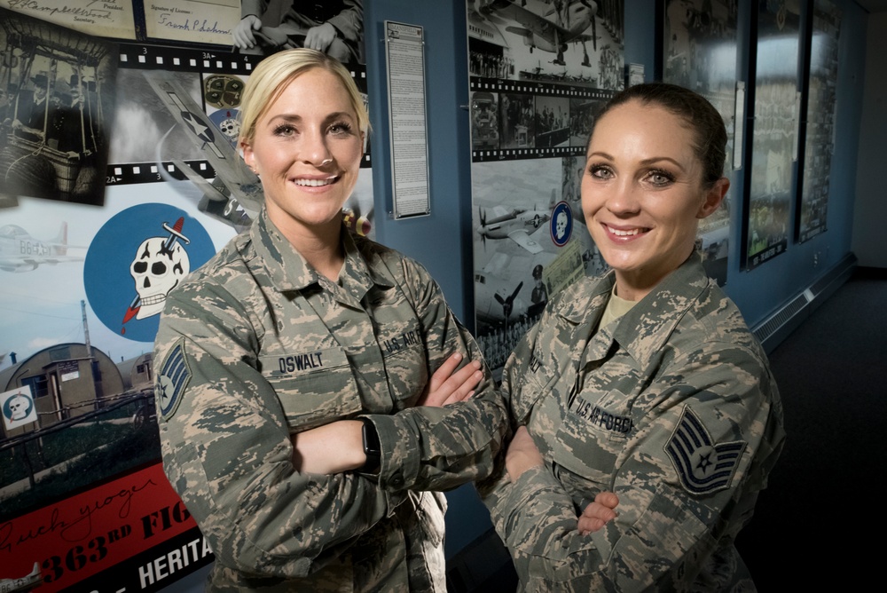 Women making history at 179th Airlift Wing, Oswalt sisters